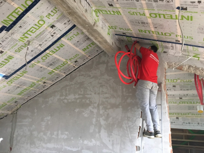 Lucrare izolatie cu celuloza in județul Ilfov